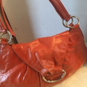 Hobo International Bold Orange Shoulder Bag